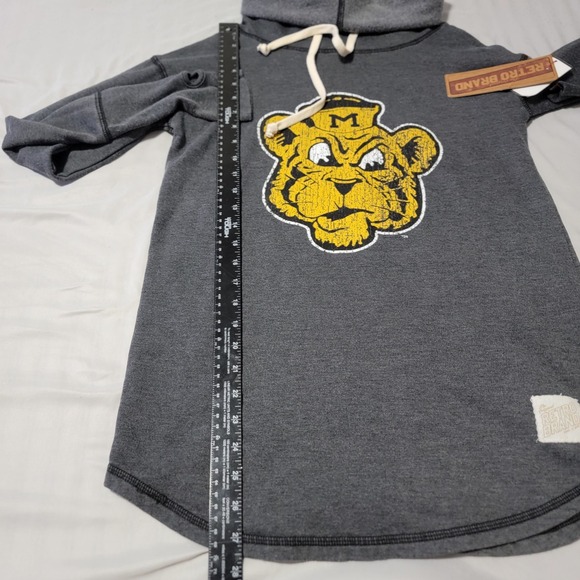 Missouri Tigers Cowl Neck Fleece Sweatshirt‎ Medium Retro Brand New NWT - Picture 5 of 6